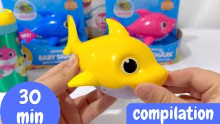 BABY SHARK  30 min Compilation  Satisfying Unboxing ASMR [upl. by Akiemahs]