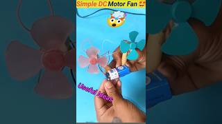 How To Make DC Motor Fan🤩😱 Home Made DC FanUseful Inventiondcmotorshorts [upl. by Mikaela]