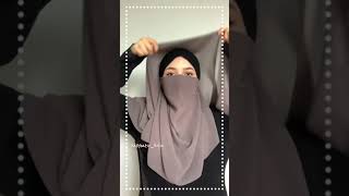 Niqab Tutorial  1millionviews hijab saveplastine trending edit study niqab viralshorts 1k [upl. by Hanima]