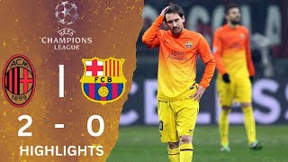 AC Milan x Barcelona 20  Extended Goals amp Highlights  UCL 20122013 [upl. by Salhcin]