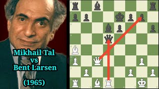 Mikhail Tal Relentless Threats and Pieces quotOn Firequot in Attack [upl. by Mohammed]