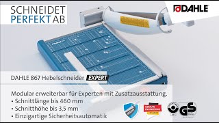 DAHLE 867 Hebelschneider  wwwnovusdahlecom [upl. by Akeit510]