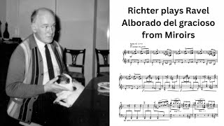 I am thrilled with his glissandos and repeated notes Richter plays Ravel Alborado del gracioso Live [upl. by Goldi]