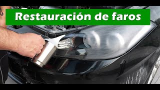 Restauración faros con polímero soportes de radiador  Plafon LED matrícula  HYUNDAI COUPE [upl. by Sulienroc]