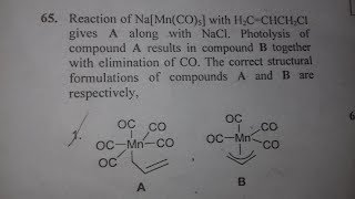 Csir net chemical science solved question june 2017 organometallic chemistry solution in hindi [upl. by Eicyak744]