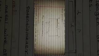 potentiometer class 12th current electricity [upl. by Howard]