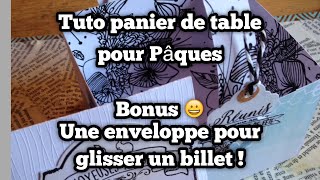 Tuto scrap  REALISER UNE DECORATION DE PAQUES POUR METTRE DES OEUFS en CHOCOLAT [upl. by Artek698]