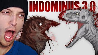 INDOMINUS REX 20 vs HANK the HYBRID Reaction [upl. by Nileuqcaj]