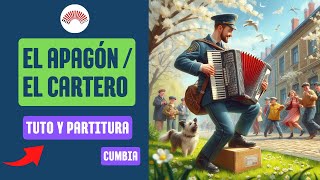 🎹 EL APAGON  EL CARTERO  TUTORIAL PARA ACORDEON A PIANO [upl. by Xonk]