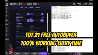 FREE FUT 21 AUTOBUYERFIFA 21 AUTOBUYER FOR WEB APP [upl. by Elie]