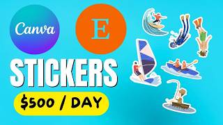 How to Earn Money from Canva By Selling Digital Stickers on Etsy Market [upl. by Lemuel193]