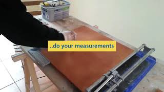 How to Cut Porcelain Ceramic Tiles  Make Baseboard Tiles Great Tip [upl. by Sehcaep]