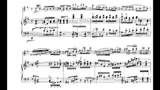 Igor Stravinsky  Scherzo from Firebird for Violin and Piano 1910 ScoreVideo [upl. by Reace]