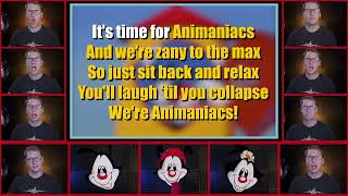 Animaniacs Theme  KARAOKE Lyric Video [upl. by Gian]