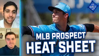 MLB Prospect Heat Sheet and Notable Promotions [upl. by Eeliak]