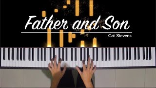 Father and Son  Cat Stevens HQ Piano Cover Tutorial w FREE SHEET MUSIC [upl. by Sakiv]