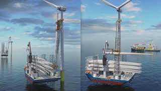 Sjøhest Wind Blade Installation WBI solution [upl. by Adonis768]