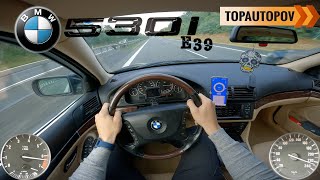 BMW 530i E39 170kW 103 4K60 TEST DRIVE POV – I6 Sound Acceleration amp Engine [upl. by Nyrtak]