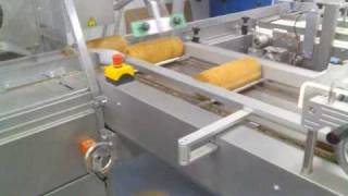 HOBA  HSA2 HBS HTA15S High speed automatic slice and packaging machine for bread [upl. by Aronid]