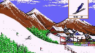 The Winter Games 1985 Epyx C64S Emulator PCDOS [upl. by Yenettirb]