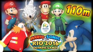 ABM Mario amp Sonic Rio Olympic 110m Hundles Gameplay Match [upl. by Backler]