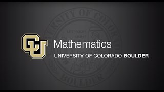 CU Boulder 2020 Mathematics Virtual Graduation Ceremony [upl. by Jonathan]