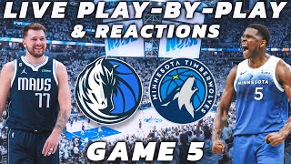 Dallas Mavericks vs Minnesota Timberwolves  Live PlayByPlay amp Reactions [upl. by Lleirbag]