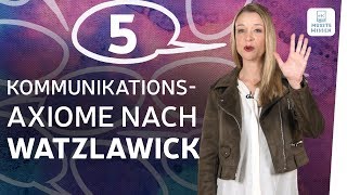 Kommunikationsmodell I 5 Axiome Watzlawick I Deutsch [upl. by Orfield]