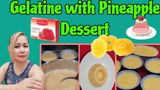 Gelatine with Pineapple Dessert Recipe GulamanRecipe Gelatine [upl. by Menides]