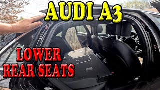 Audi A3 How to Lower the Rear Seats [upl. by Nomyad294]