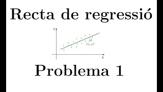 Estadística Recta de regressió  Problema 1 [upl. by Franck]