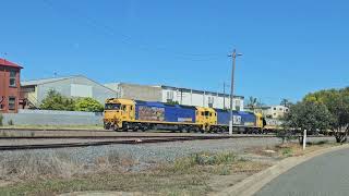 7736V PN loaded grain G519 BL27 Dimboola to Geelong 1150 301024 Ararat Siding VIC [upl. by Salguod]