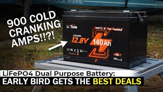 LiTime 12V 140Ah Dual Purpose LFP Battery with 900 CCA  Unboxing Review [upl. by Aiceila]