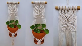 🦋🌿DIY PORTAMACETAS de MACRAME paso a paso  DIY Macrame Plant Hanger Step by Step Tutorial [upl. by Eyllom]