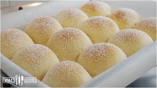 Fluffy Japanese Milk Bread Recipe  The SOFTEST Dinner Rolls Recipe  ふわふわミルクパン [upl. by Hoo]