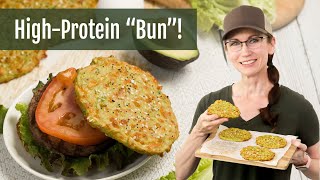 Easy 3 Ingredient Avocado Bread Buns High Protein Recipe [upl. by Peters790]