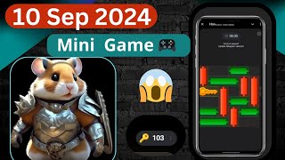 10 September Hamster Kombat mini Game 🎯🎯  Today puzzle solved step by step  Hamster Kombat [upl. by Mischa]