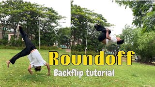 Roundoff back flips tutorial by Bimal Rana [upl. by Downing780]