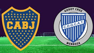 BOCA JUNIORS X GODOY CRUZ  CAMPEONATO ARGENTINO [upl. by Jill]