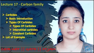 Carbon family  Carbides  CSIRNETGATEIITJAM [upl. by Akenna]