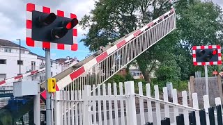 Rare Barriers Paignton South Level Crossing Devon [upl. by Merete983]