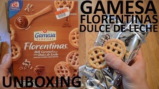 Unboxing Gamesa Clasicas Florentinas Sabor Dulce De Leche Milk Caramel Flavor Mini Tart With Filling [upl. by Tedder]