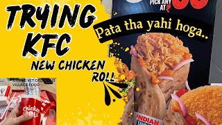 Trying kfc new chicken roll  Kfc Thai chicken roll  kfc chicken roll [upl. by Layap]