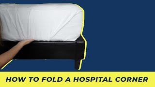 How To Fold Hospital Corners  Step By Step [upl. by Tnecillim]