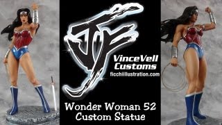 Wonder Woman 52 Custom Statue from Sue Storm [upl. by Enerehs]