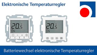 Anleitung zum Batterietausch für elektronische Temperaturregler von Halmburger [upl. by Armillda3]