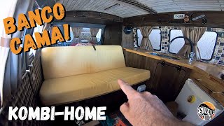 Como instalar o banco cama na kombi Motorhome do jeito certo [upl. by Hightower]