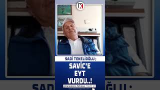 Sadi TEKELİOĞLU ‘Türkiyede futbolculara EYT vurmuştur Savice de EYT vurdu shorts [upl. by Woothen136]