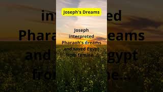 Joseph interpreted Pharaohs dreams and saved Egypt from famine… [upl. by Shirberg]