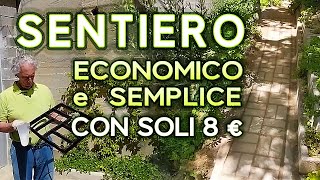 Sentiero Fai da Te con Malta di Cemento Tutorial Economico e Semplice [upl. by Einaoj]